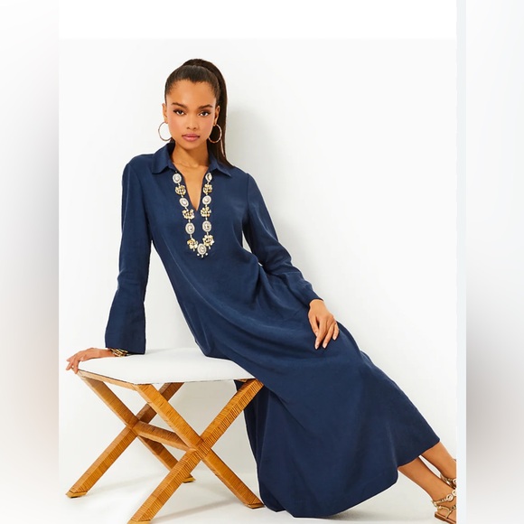 Lilly Pulitzer Dresses & Skirts - LILLY PULITZER SIMONA DRESS - LOW TIDE NAVY Large NWT